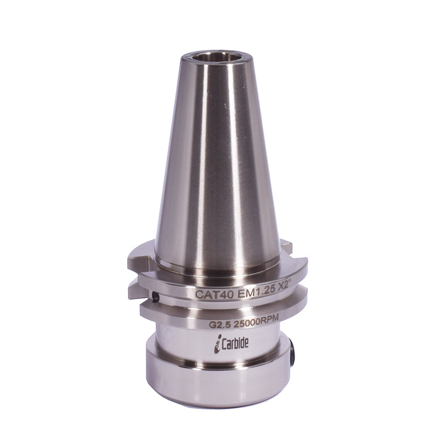 CAT40 1.25"X2.0" End Mill Tool Holder G2.5 25000rpm Tir0.0001" CNC