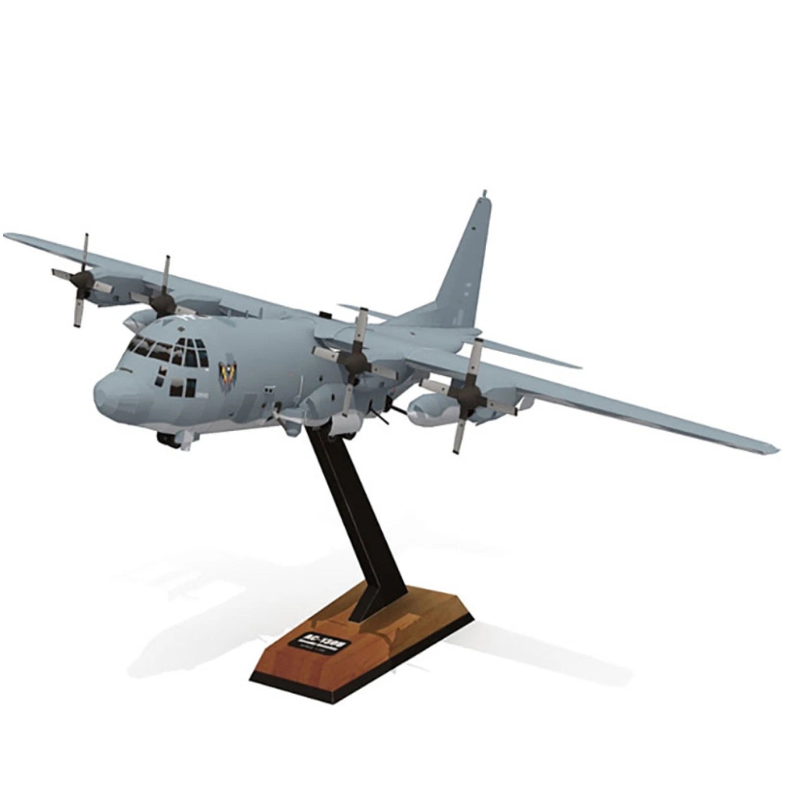 Diy 1:100 Military Lockheed Ac-130u Ghost Aerial Gunship Aircraft