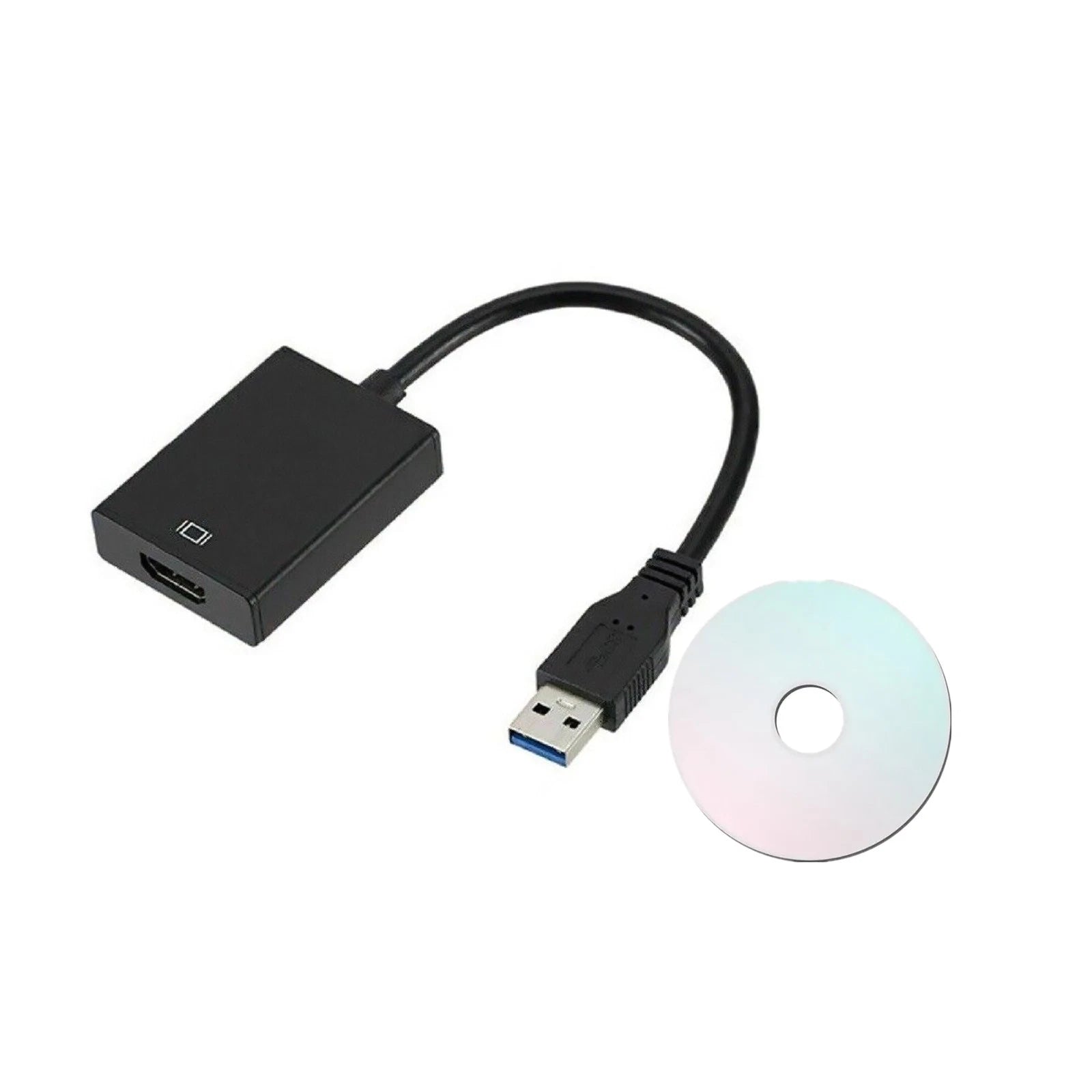 Hd 1080p Usb 3.0 To Hdmi Video Cable Adapter Pc Laptop Hdtv Lcd Tv