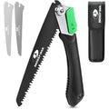 MOSSY OAK 3 in 1 Folding Saw Pruning Hand Saw Set w/Wood Metal &amp;PVC Blades Pouch
