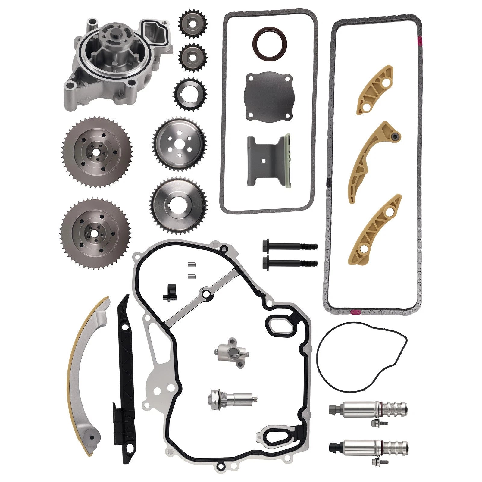 Timing Chain Kit Water Pump VVT Gears for Chevy Equinox Buick GMC 2.4L 2.2 09-17
