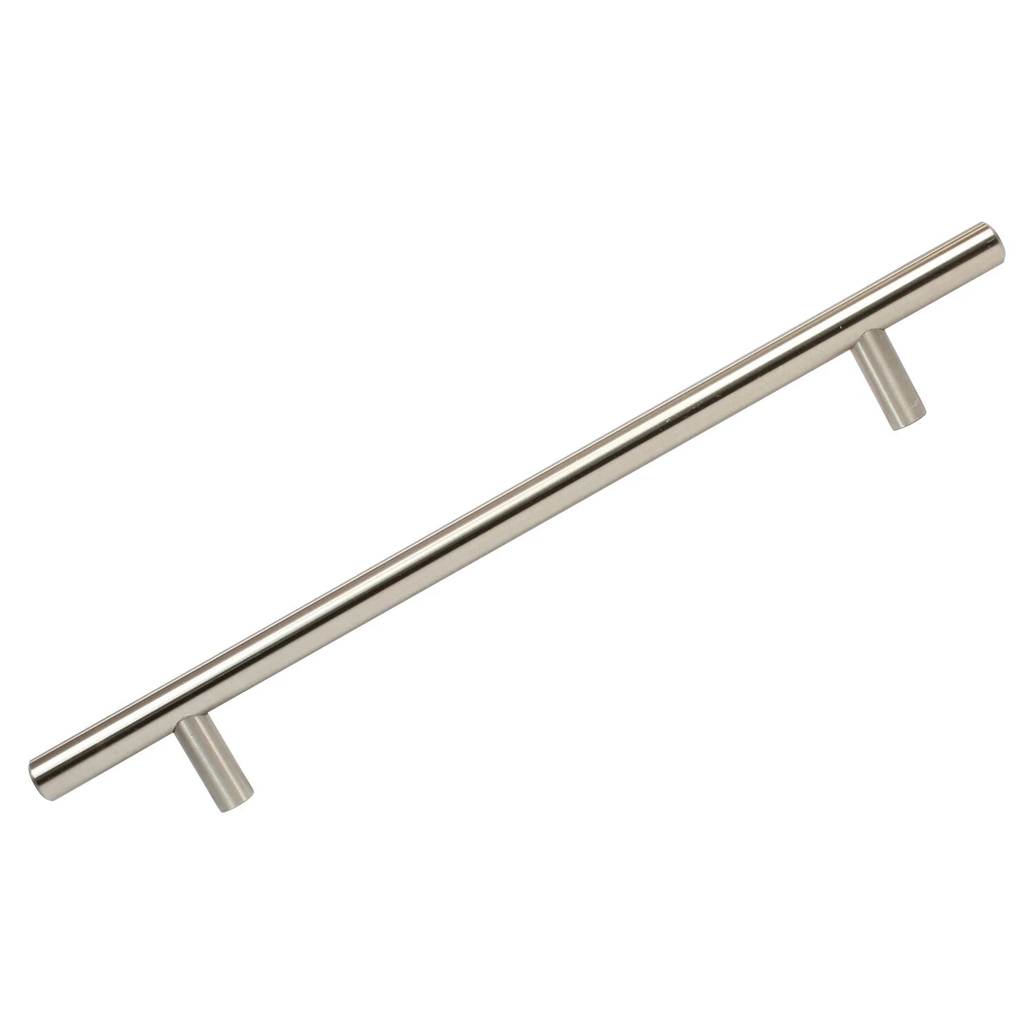 Euro Style 7-9/16" Solid Brushed Nickel Kitchen Cabinet Door Drawer
