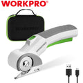 WORKPRO 4V Cordless Electric Scissors USB Rechargeable