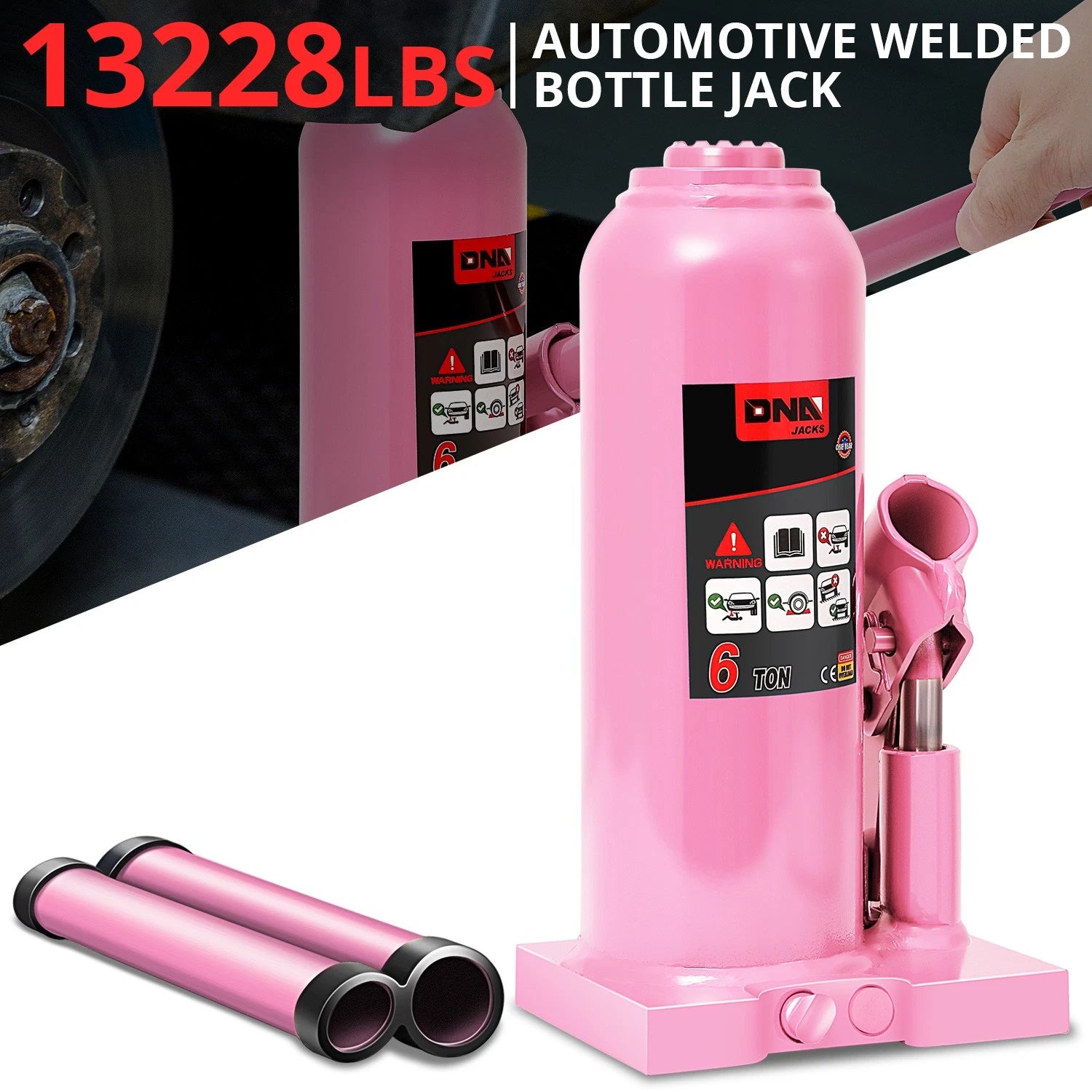 8.6"-17" 6 Ton Automotive Welded Air Hydraulic | Built Supply Co