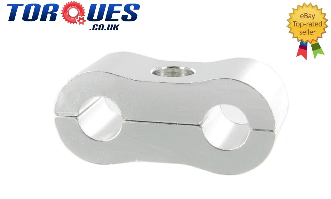 An -3 (an3) 6.4mm Silver Billet Brake Hose Separator