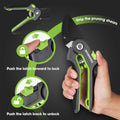 Anvil Pruning Shear 8" Professional Gardening Hand Pruner Sk5 Steel