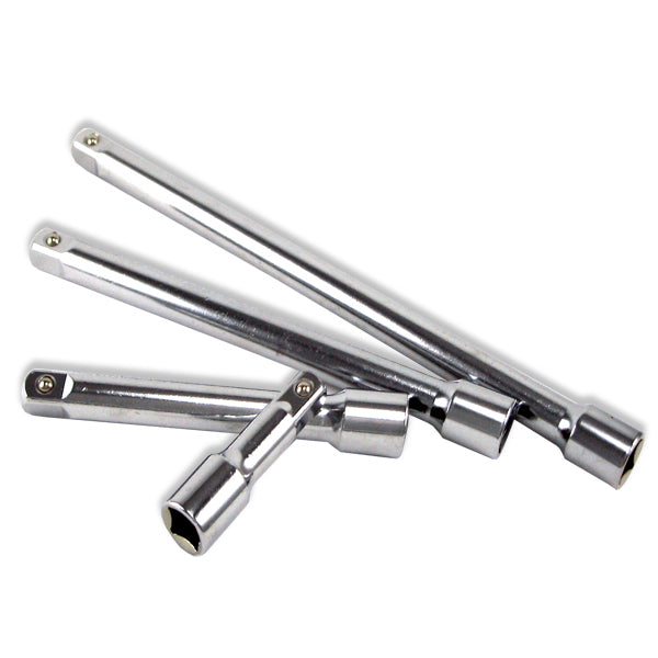 4pc 3/8" DRIVE CHROME EXTENSION BAR SOCKET 3" 5" 6" 10"Opens in a new window or 