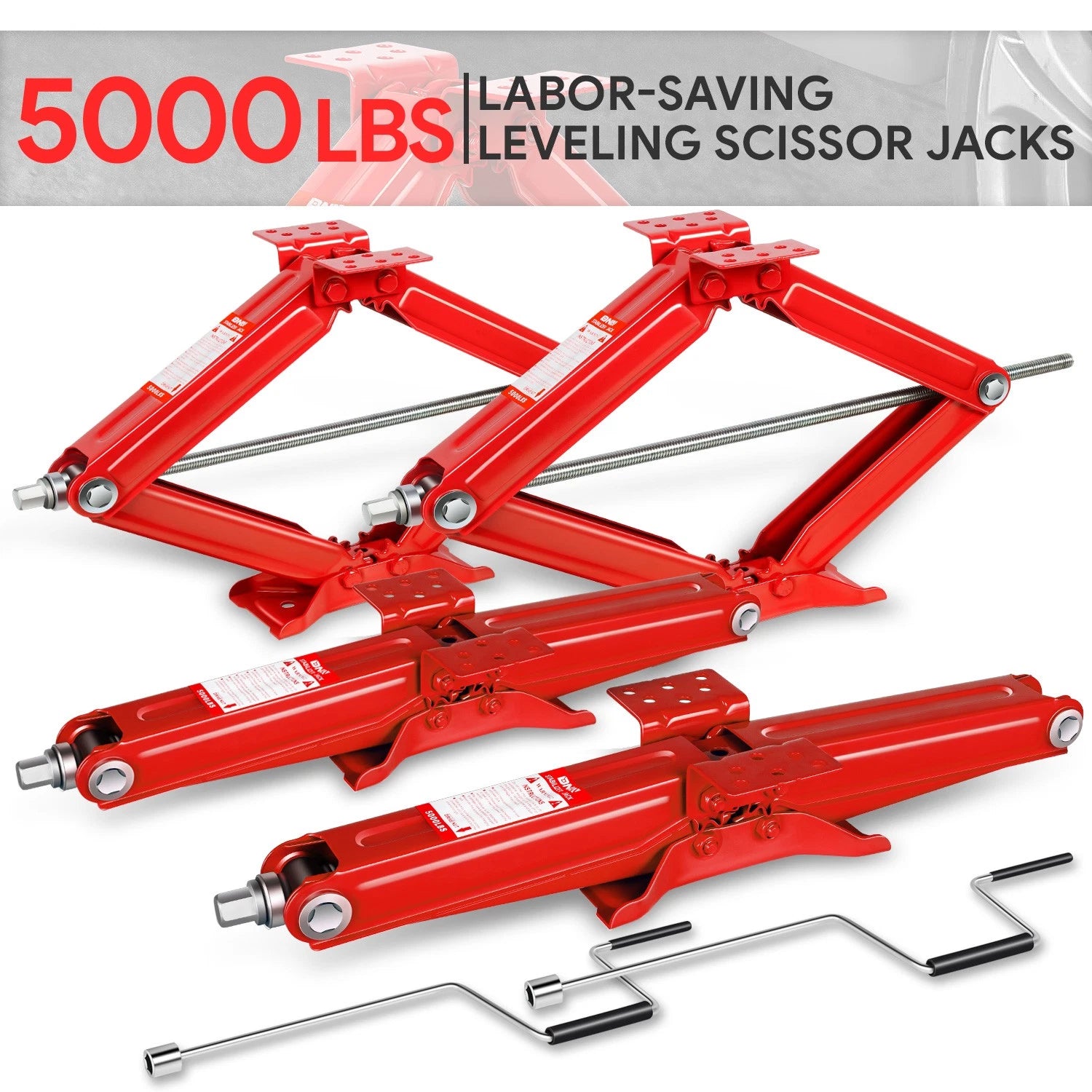 2.5 Ton 24" Rv Camper Stabilizer Leveling Scissor | Built Supply Co