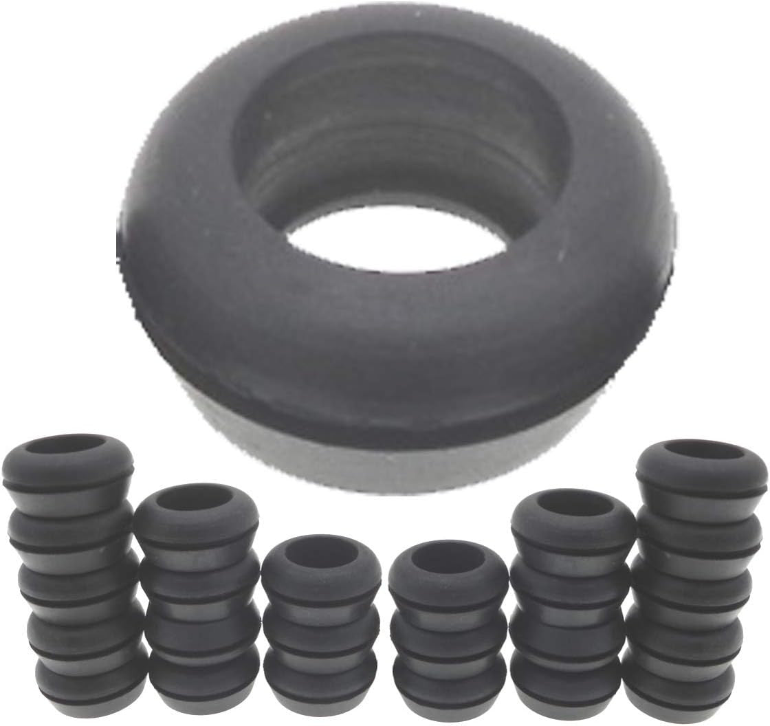 Rubber Grommets 3/4 Inch ID, Donut Rubber Grommet Ring Drilled 1 1/8