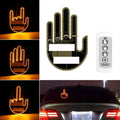 Car Light Parts Middle Finger Gesture Light Rear Window Light Trim