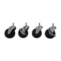 Swivel Ball Bearing Caster Wheels 360 Degree Movement Lock No Lock 3''