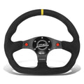320mm Dish Wheel Nrg 3-spoke Yellow Stripe Flat Bottom Alcantara