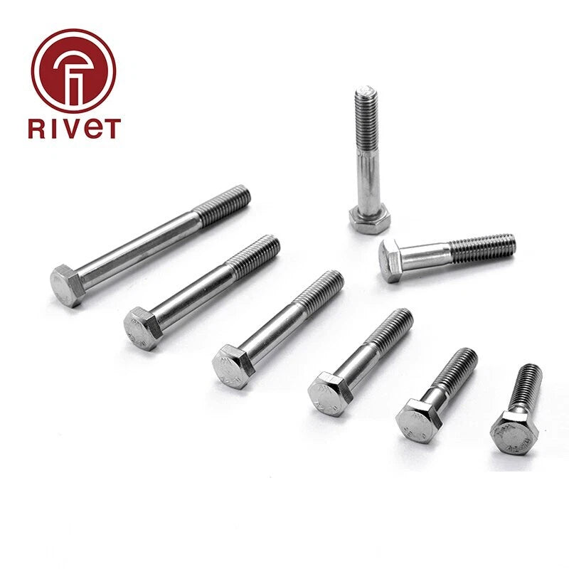 Din931 304 (A2-70) M6 M8 M10 M12 Hexagon Screws | Built Supply Co