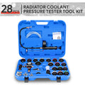 28Pcs Radiator Cooling System Pressure Tester & Vacuum Refill Tool Kit by Unbranded