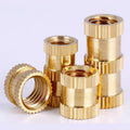 Solid Brass Knurled Thread Inserts M1.4-M10