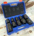 10pcs 1" Drive SAE 1" to 2" Jumbo Shallow Impact Socket Set 6 point Grip Cr-MO