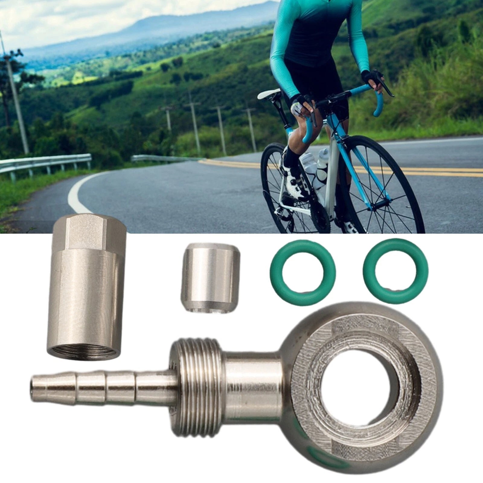 1 Set Hydraulic Hose Fitting Insert 15-30g Banjo Bicycle Bike Brand