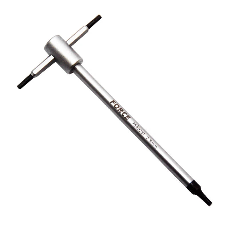 Force 764..t 3-way T-shape Handle Hex Screwdriver 3-hex Ends Allen
