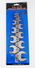 10pc CAL-HAWK 3/8" DRIVE FULLY POLISHED CROWFOOT RATCHE