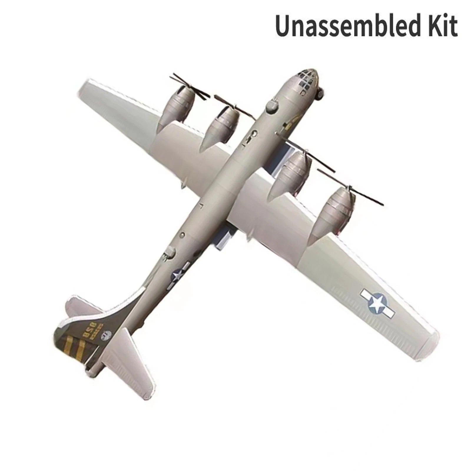B-29 Bomber Paper Model 1:47 Aircraft Plane Model Handmade Diy