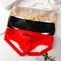 Men Sport Seamless Briefs Bulge Pouch Butt Lifting Double Thong