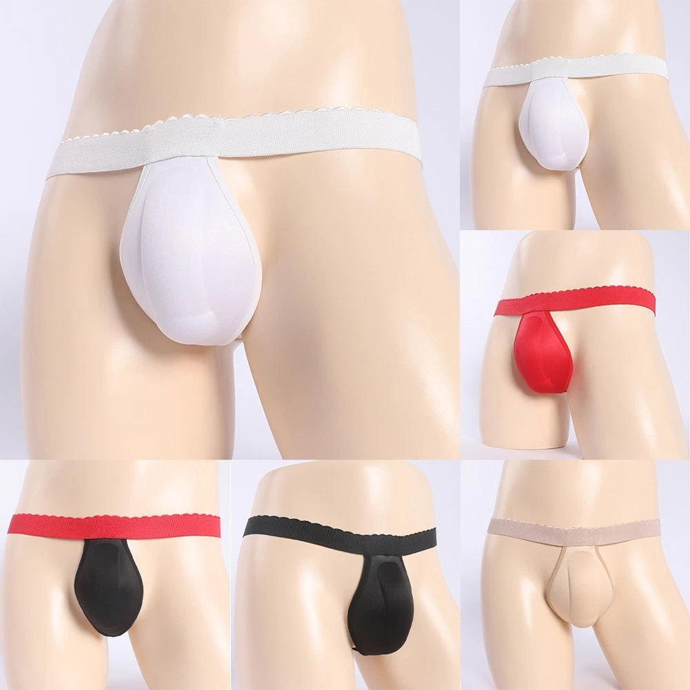Breathable Cotton Men Underpants Low Waist Pouch Thong G String