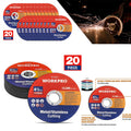 WORKPRO 20pcs Cut Off Wheels 4-1/2x7/8-inch by WORKPRO