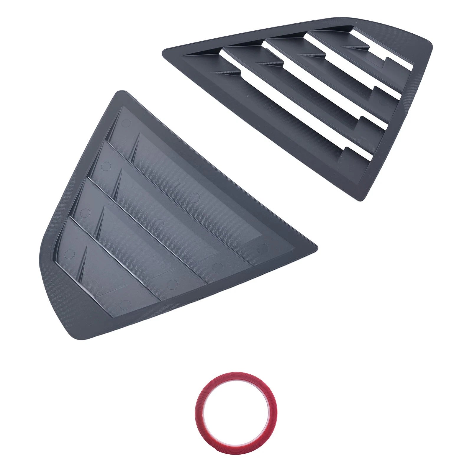 Carbon Fiber Look Side Window Louvers Painted ABS for Toyota Camry 2018-2024