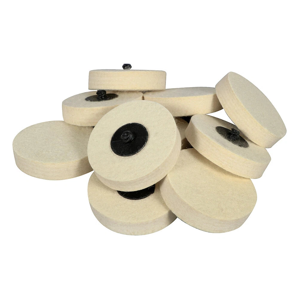 10 Pack - 3" Bha Polish Plus Quick Change Felt | Built Supply Co