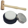 Set Of 2 Rawhide Mallets 1" (25mm) & Two-sided Anvil 3” – Jewelry