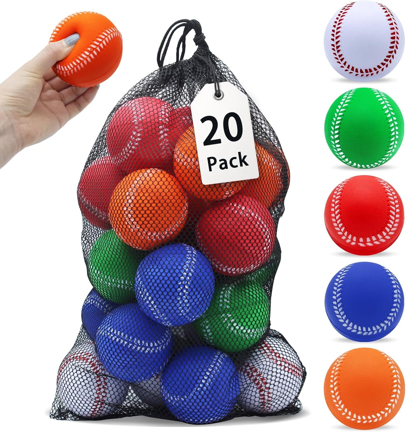 Baseball,Foam Baseballs Training Baseballs Unmarked Practice Baseball