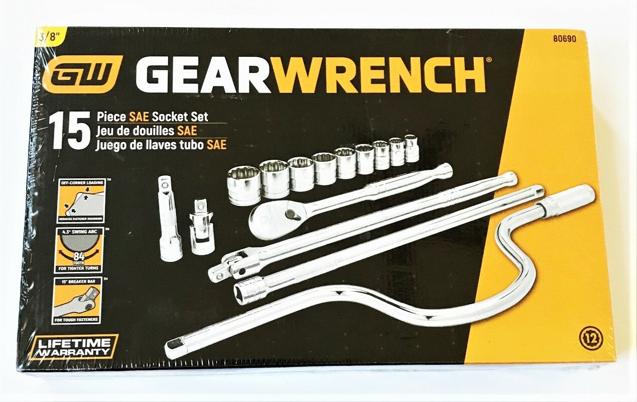 Gearwrench 15pc Socket Ratchet Set