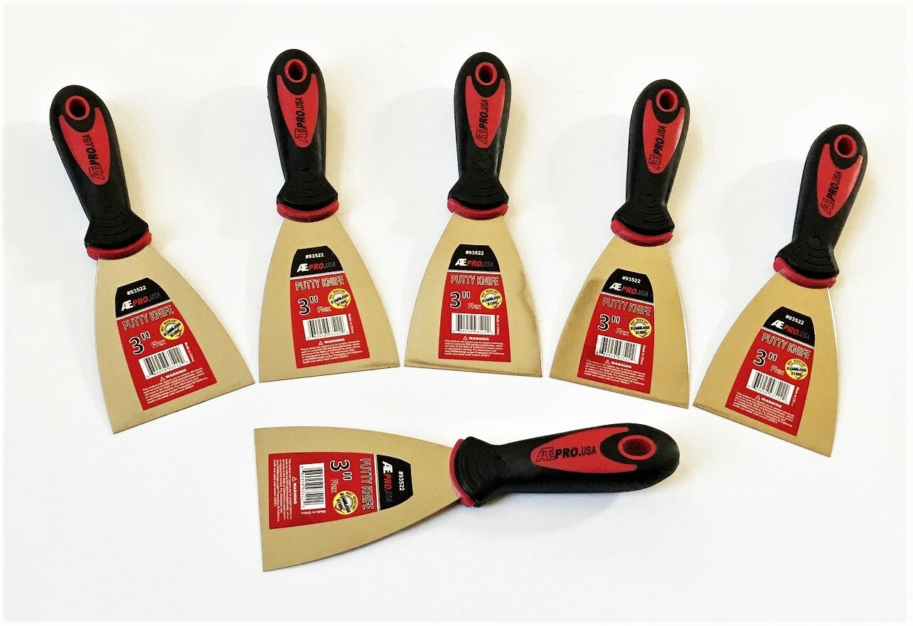 ATE Pro 3" Flexible Stainless Steel Putty Knife by ATE Pro