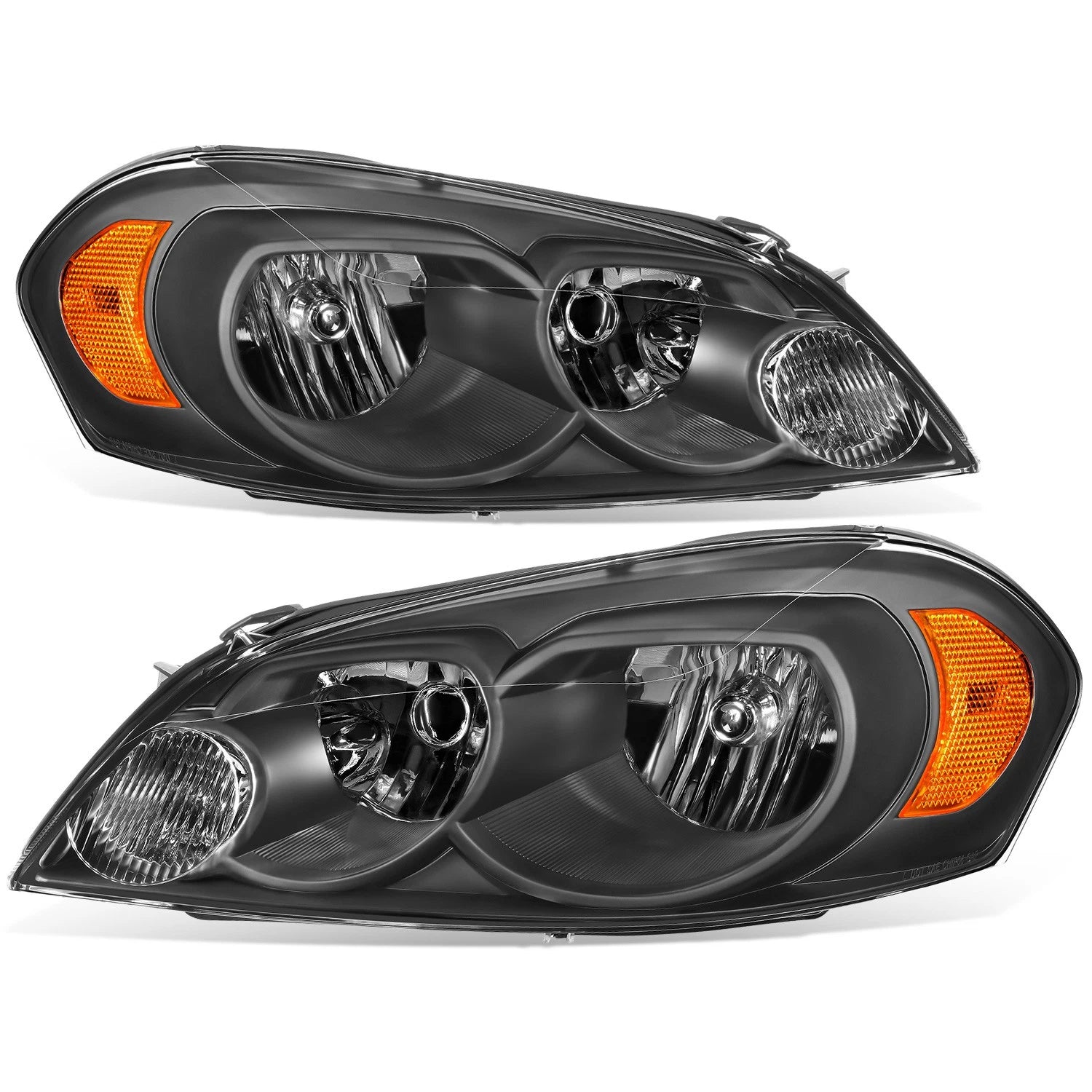 Fit 06-16 Chevrolet Impala Monte Carlo Black/amber | Built Supply Co