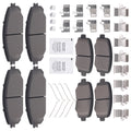 Front Rear L&R Brake Pads Kit for Jeep Cherokee 2014-2022