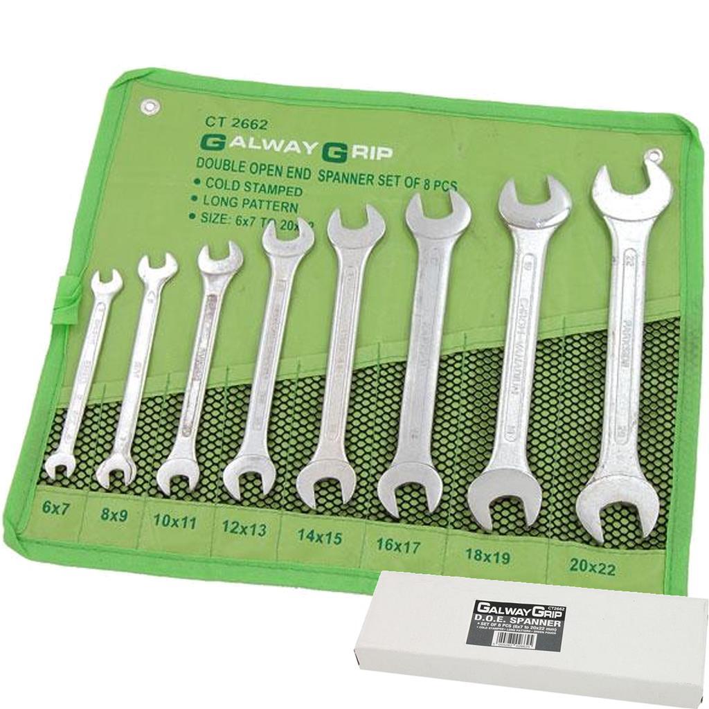 Galway 8pc Cold Stamped Metric Combination Spanner Set by Galway