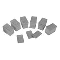 Set Of Gray Large Perforated Label Card Coupon Price Tag