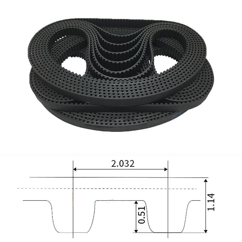 MXL Close Loop Synchronous Timing Belt 6mm Width