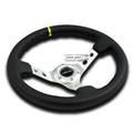 Nrg 350mm 3" Deep Dish 6-hole Steering Wheel Black | Built Supply Co
