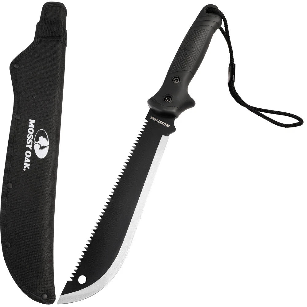 19-inch Machete Saw Sharp Blade Machete Ergonomic No-Slip Handle with Sheath USA