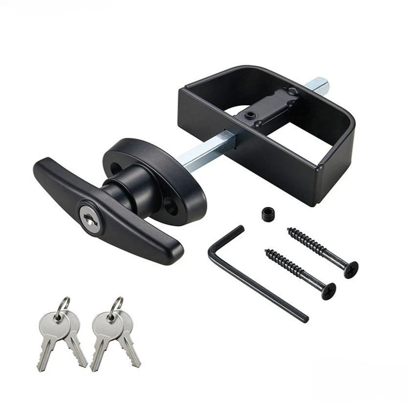 T Handle Lock Set For Outdoor Barn Shed For Storage Doors Adjustable