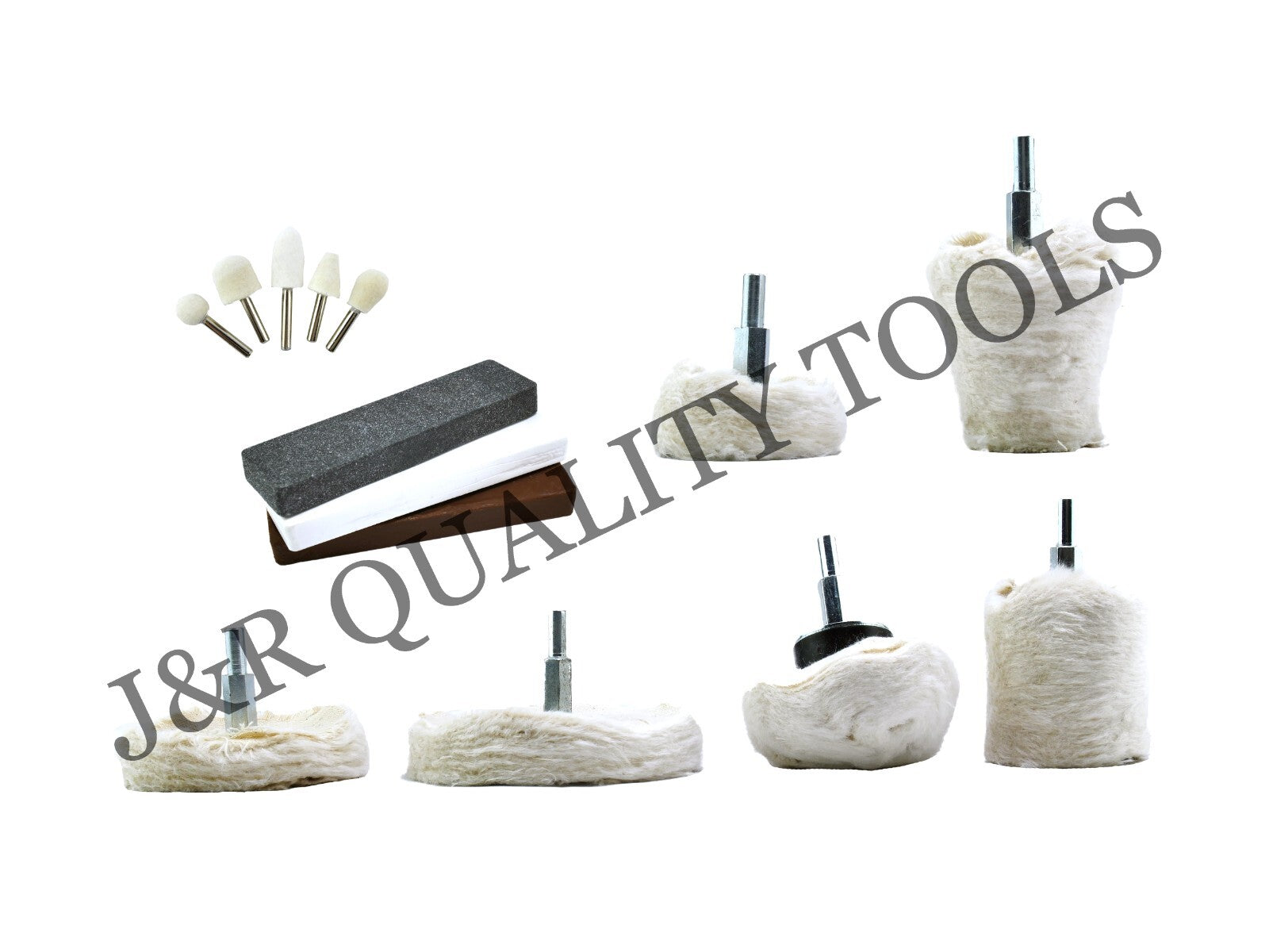 14 Piece Aluminum Buffing Polishing Kit