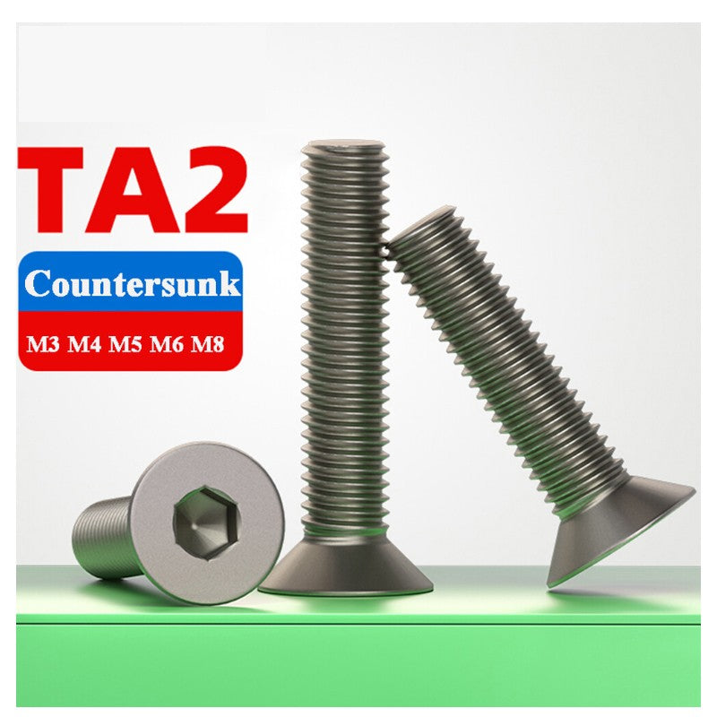 Titanium Countersunk Screws - Allen Key