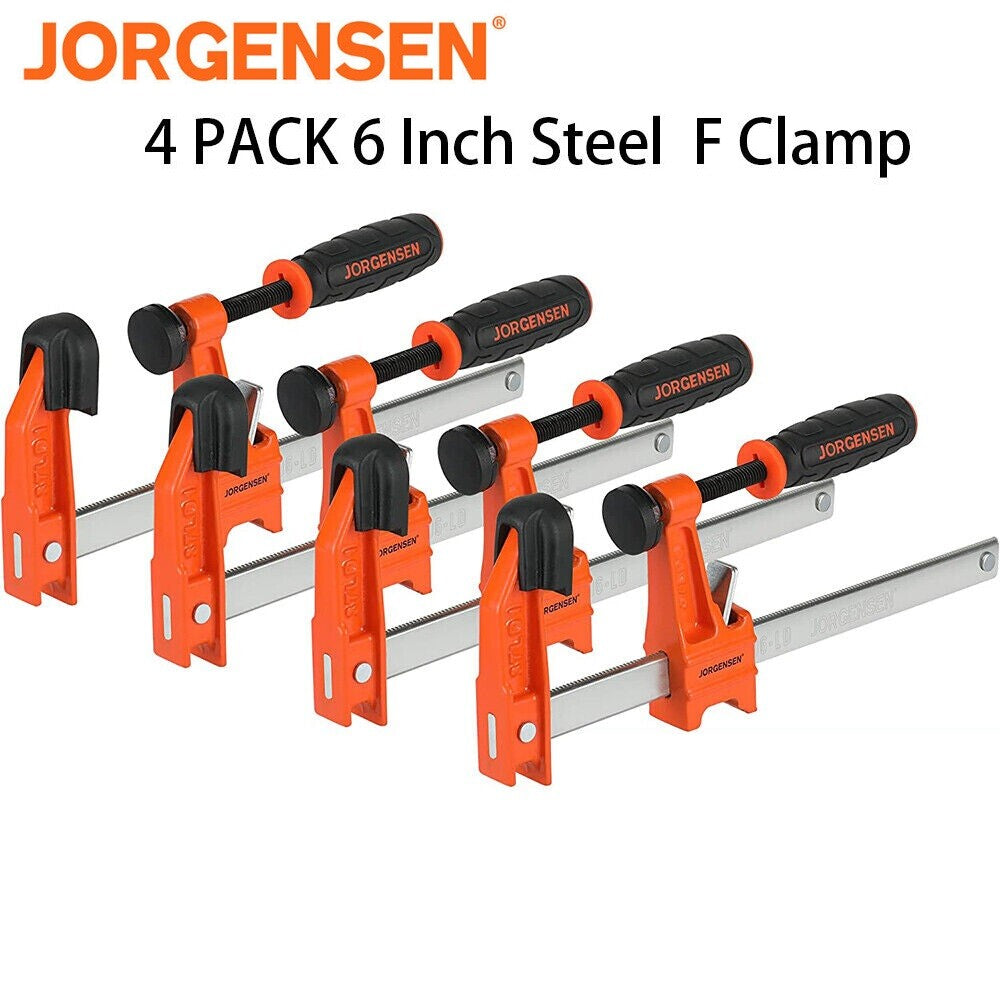 Jorgensen 6 Inch Bar Clamp 4-Pack Set by Jorgensen