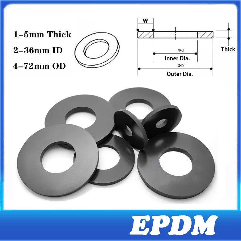 EPDM Rubber Sealing Washers Flat Gaskets