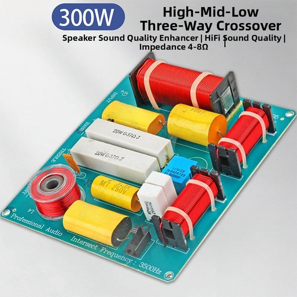 Professional 300W 3-way Crossover Unit For Ktv Sound Reinforcement