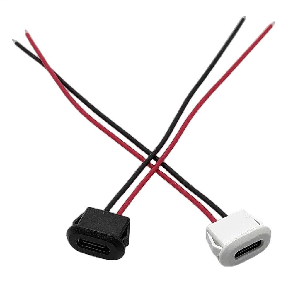 Usb C Power Connector 3a Female Usb-C Port Panel Mount