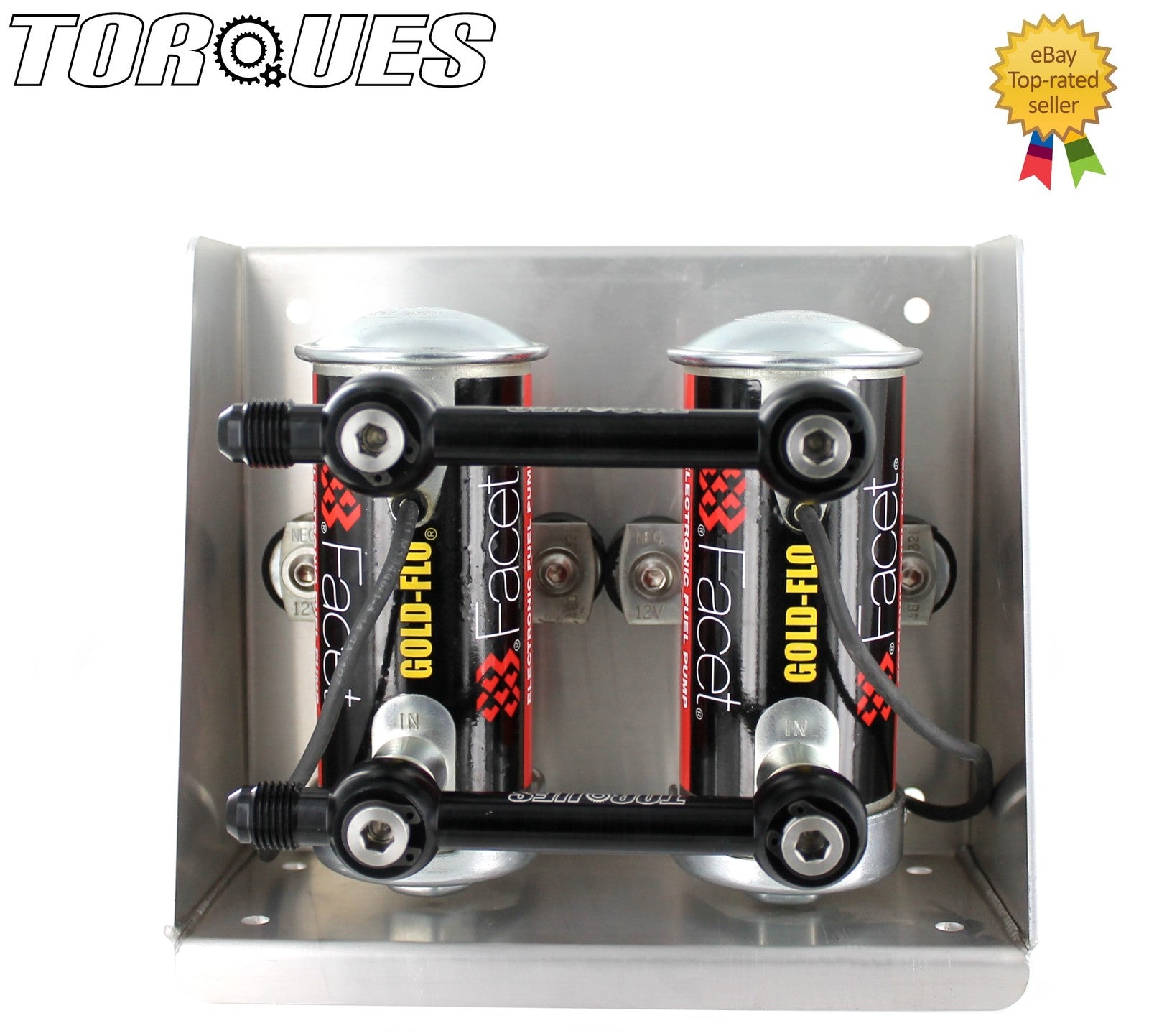 AN -6 (6AN AN6) Twin Facet Red Top Fuel Pump Manifold Assembly In