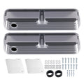 Polished Finned Tall Valve Covers for Ford 289 302 351W 1962-85 Aluminum