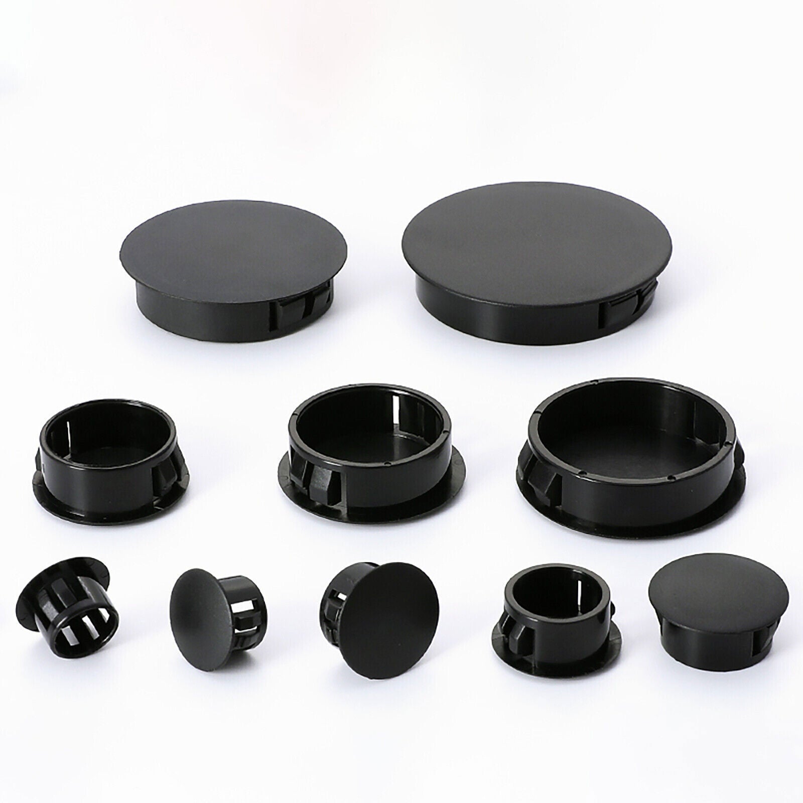 Round Plastic Black Blanking End Cap Tube Inserts